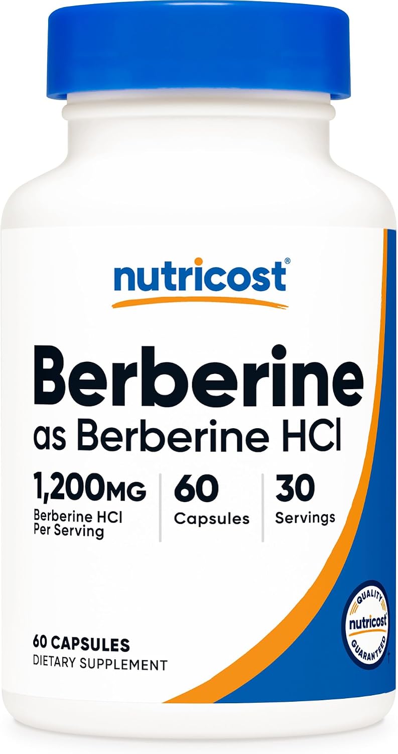 Nutricost Berberine HCl berberine supplement bottle