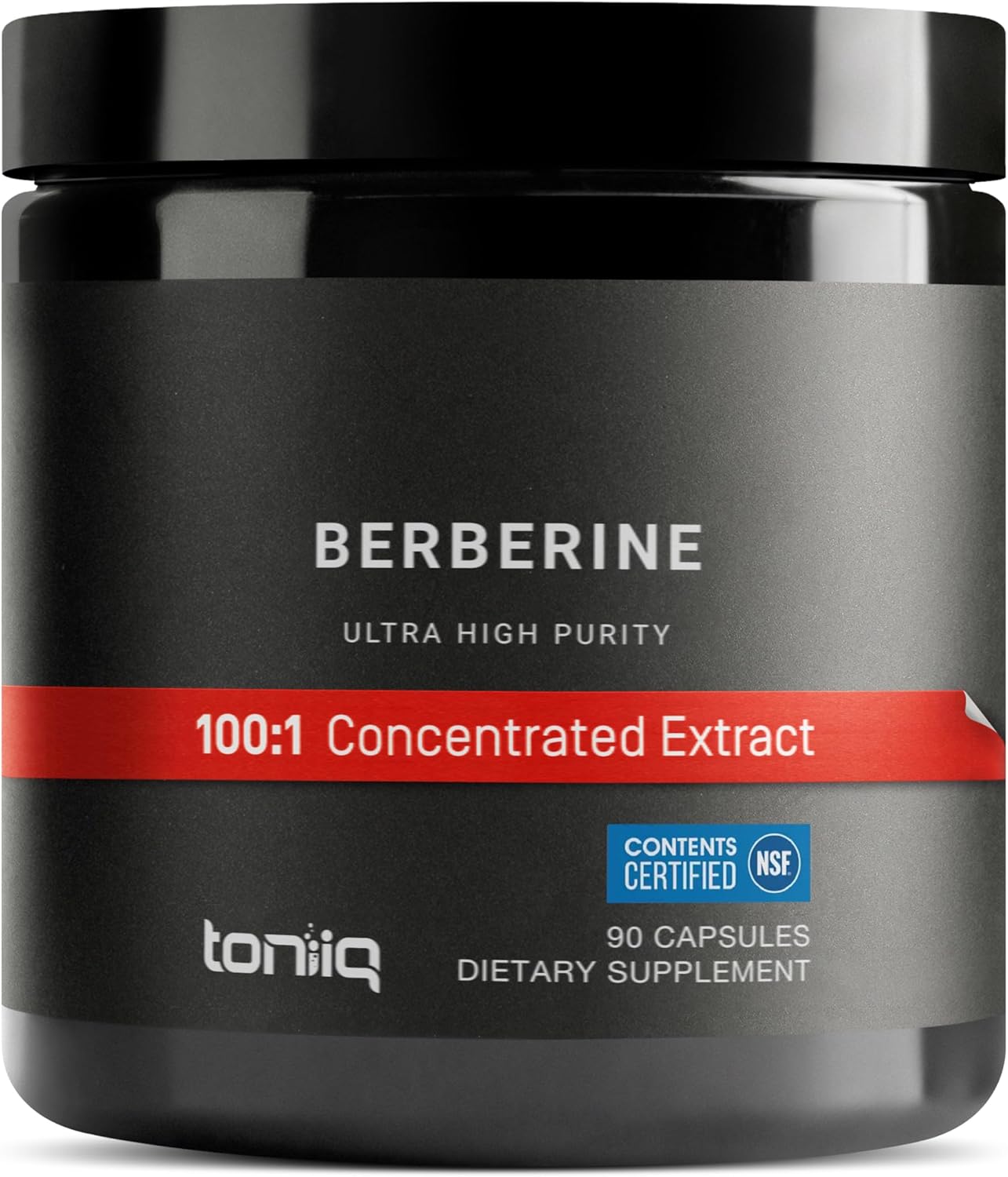 Toniiq Ultra High Purity Berberine berberine supplement bottle